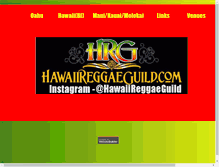 Tablet Screenshot of hawaiireggaeguild.com